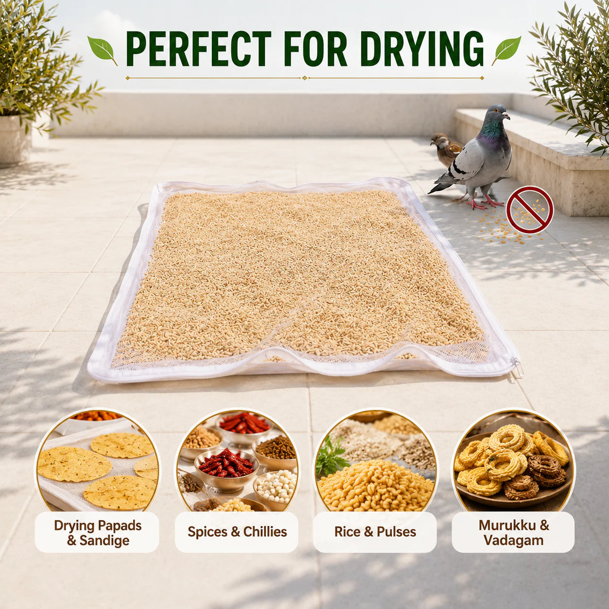 Multipurpose Sun Drying Cloth