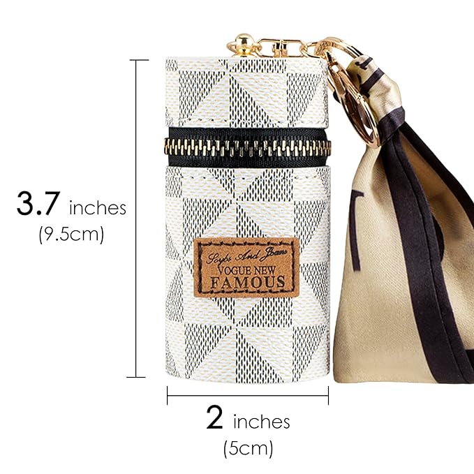 Bucket keychain pouch